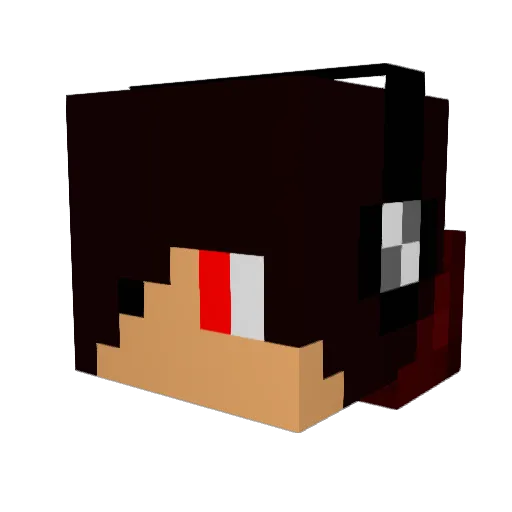 BeefJerky117 Minecraft avatar head, 3D render