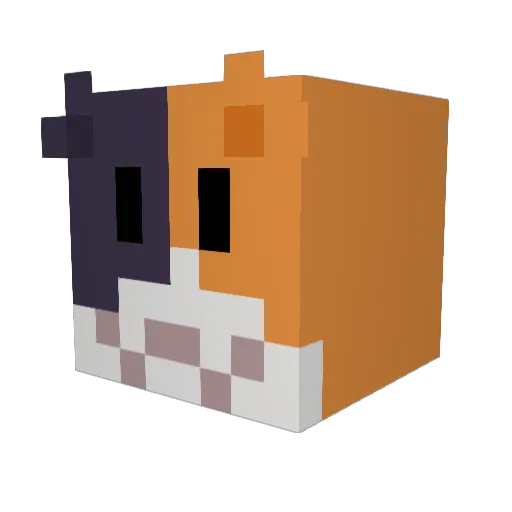 BeefJerkyII Minecraft avatar head, 3D render