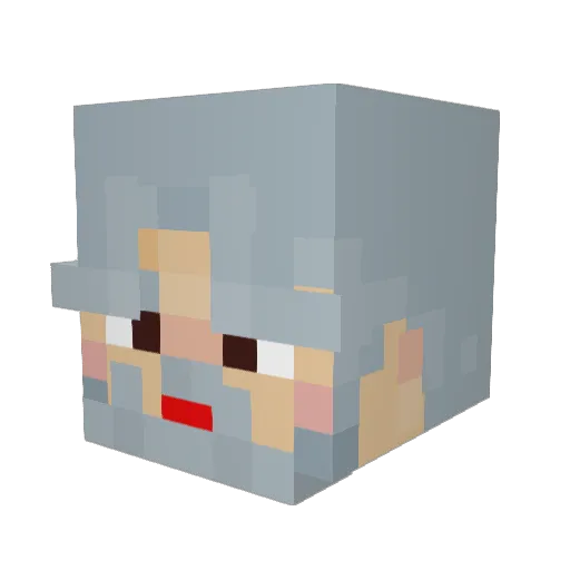 BeefMaestro Minecraft avatar head, 3D render