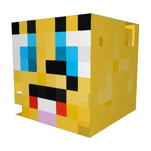 BeefSnap Minecraft avatar head, 3D render