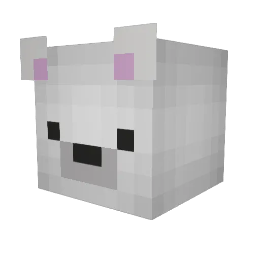 BeefTanker Minecraft avatar head, 3D render