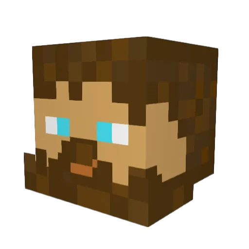 Beefalo_tamer Minecraft avatar head, 3D render