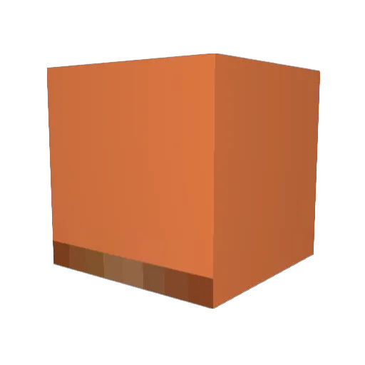 Beefaux Minecraft avatar head, 3D render
