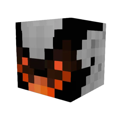 Beefbee Minecraft avatar head, 3D render