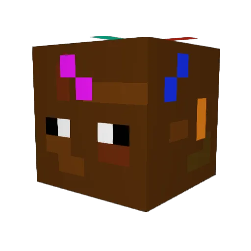 BeefcakeGame Minecraft avatar head, 3D render