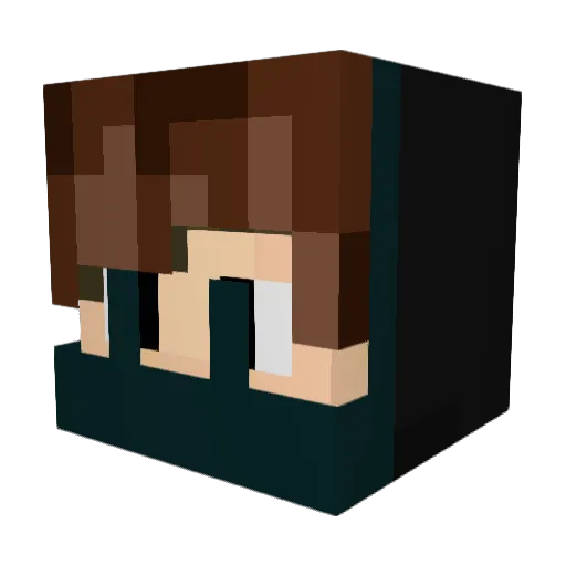 Beefeded1 Minecraft avatar head, 3D render