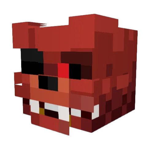Beefowl Minecraft avatar head, 3D render