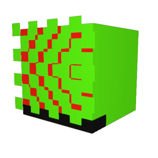 Beefplayz Minecraft avatar head, 3D render