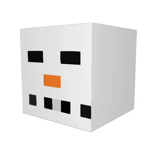 Beefski Minecraft avatar head, 3D render