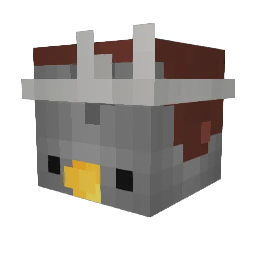 Beeftaube Minecraft avatar head, 3D render