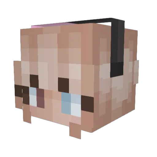 BeefyBeve Minecraft avatar head, 3D render