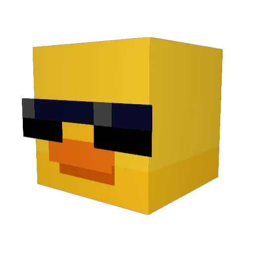 BeefyMancake Minecraft avatar head, 3D render