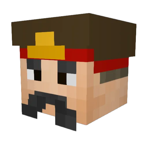 Beefy__Boi Minecraft avatar head, 3D render