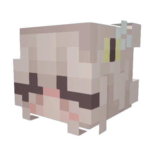 Beehaven Minecraft avatar head, 3D render