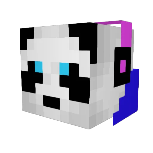 Beeks234 Minecraft avatar head, 3D render