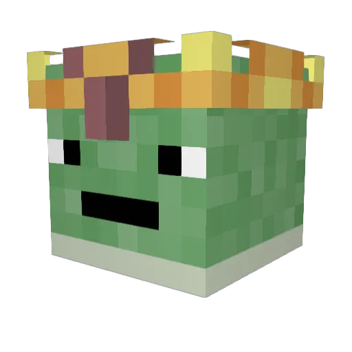 Beelxebub Minecraft avatar head, 3D render