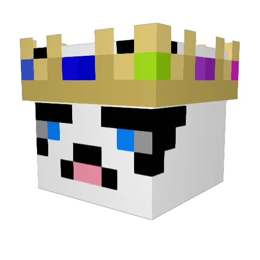Beelz_Asmo Minecraft avatar head, 3D render