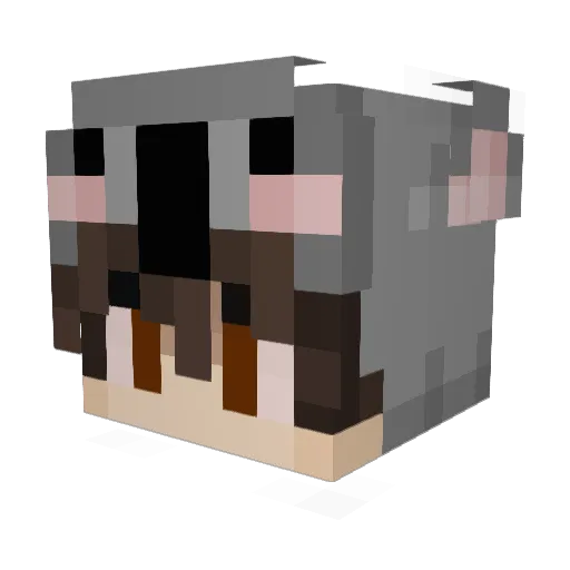 BeelzeK Minecraft avatar head, 3D render