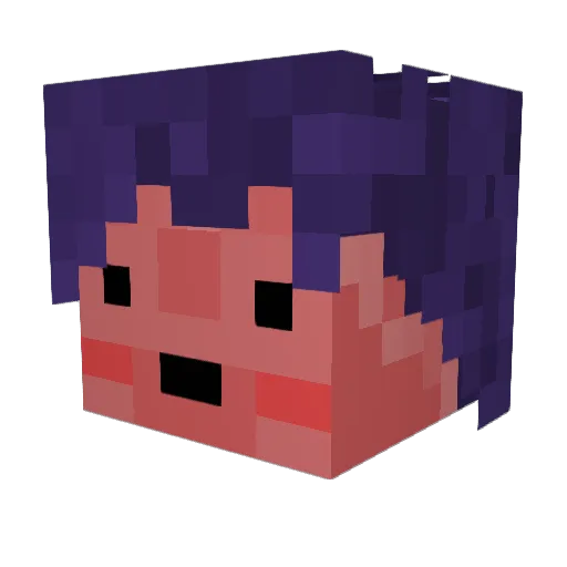 Beelzebubb0 Minecraft avatar head, 3D render