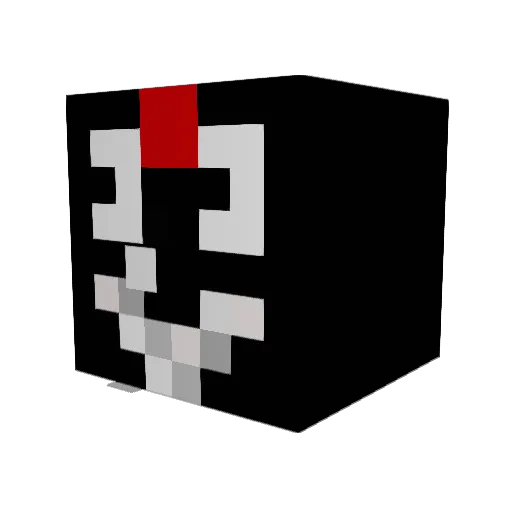 Beeman6 Minecraft avatar head, 3D render