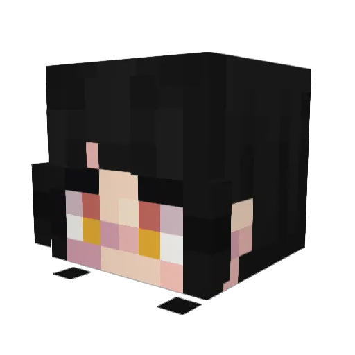 Beemsy Minecraft avatar head, 3D render
