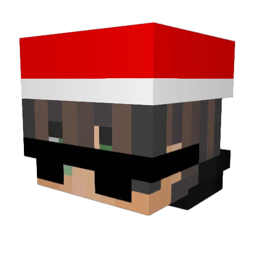 Been16 Minecraft avatar head, 3D render