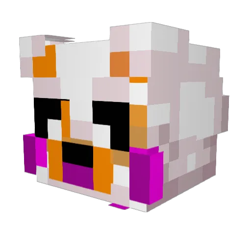BeenMann Minecraft avatar head, 3D render