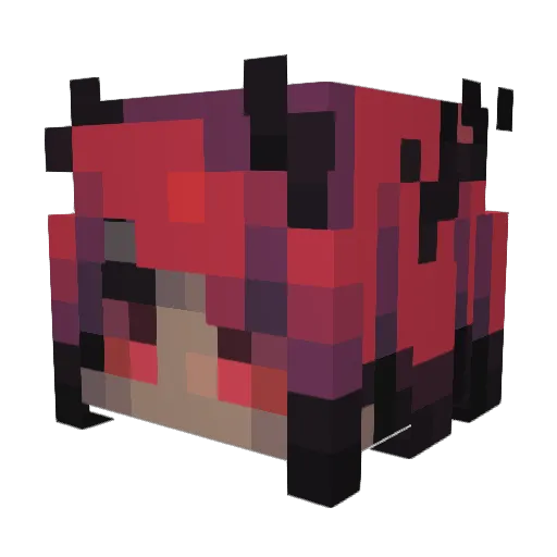 BeenieBeen Minecraft avatar head, 3D render
