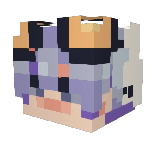 Beennniiii Minecraft avatar head, 3D render