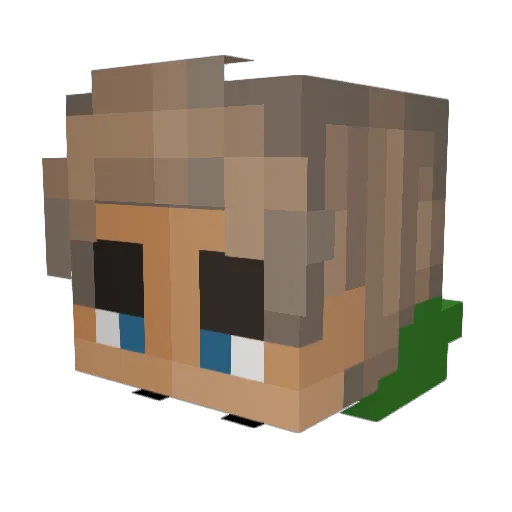 BeepBoi Minecraft avatar head, 3D render