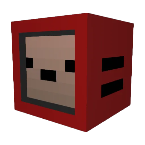 Beep_Man Minecraft avatar head, 3D render