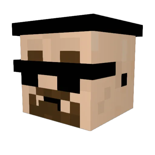 BeeperBoper Minecraft avatar head, 3D render