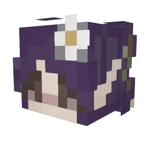 Beepify Minecraft avatar head, 3D render