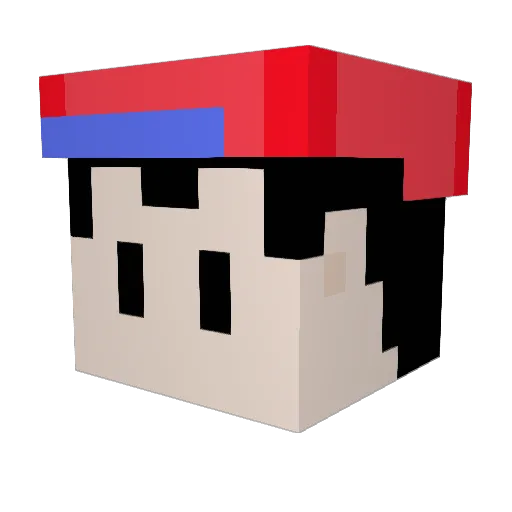 Beepo858 Minecraft avatar head, 3D render