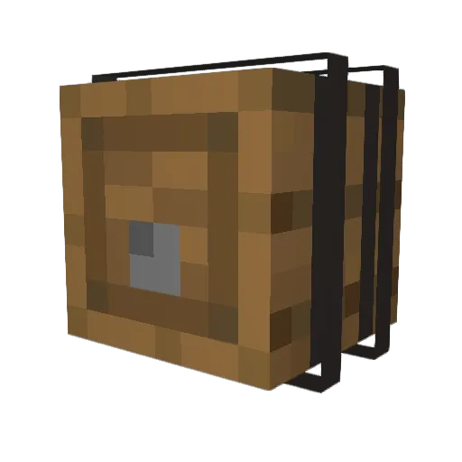 BeerCask Minecraft avatar head, 3D render