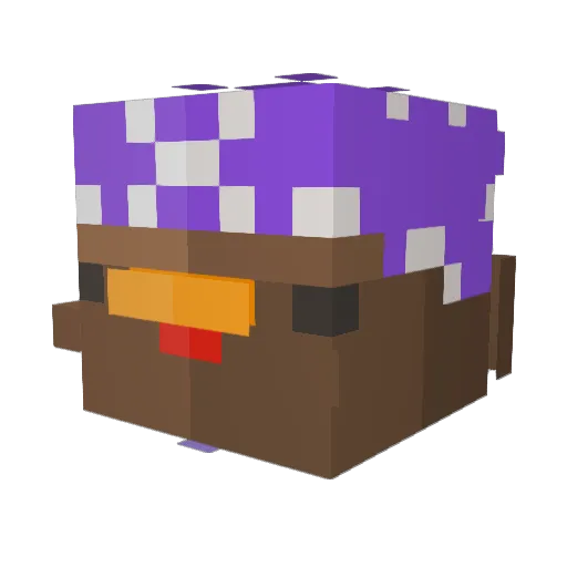 Beerbeck Minecraft avatar head, 3D render