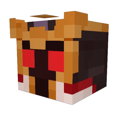 Beernox Minecraft avatar head, 3D render
