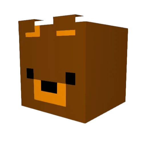 Beertje_123 Minecraft avatar head, 3D render