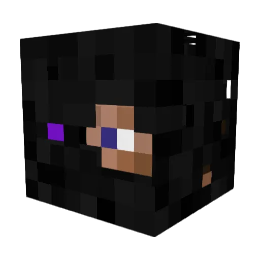 Beery34 Minecraft avatar head, 3D render