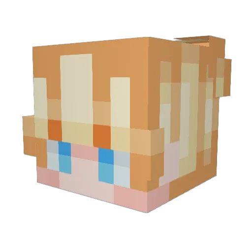 Bees3059 Minecraft avatar head, 3D render