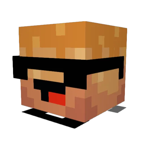 Beeschurgerr Minecraft avatar head, 3D render