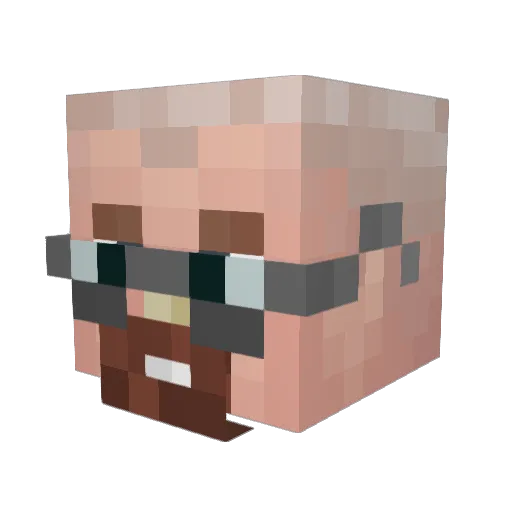 Beeson72 Minecraft avatar head, 3D render