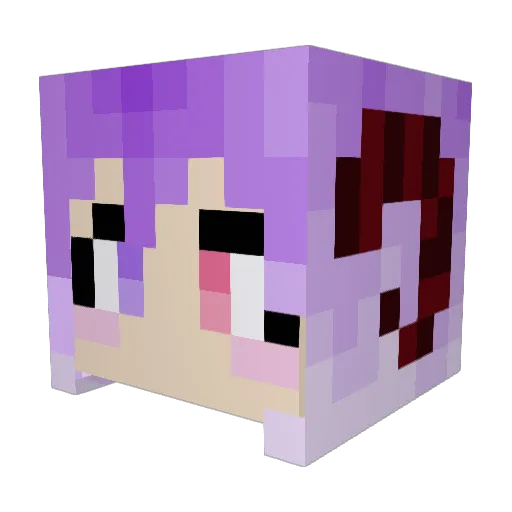 Beethani Minecraft avatar head, 3D render