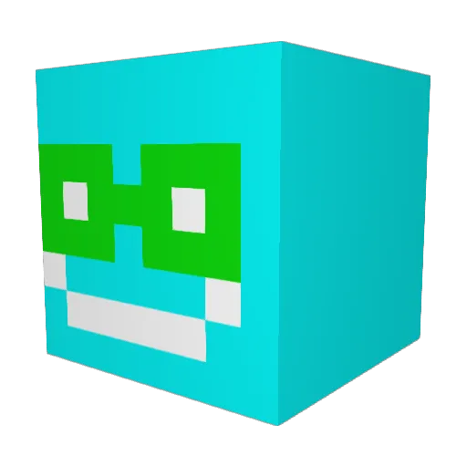 Beetjemoe Minecraft avatar head, 3D render