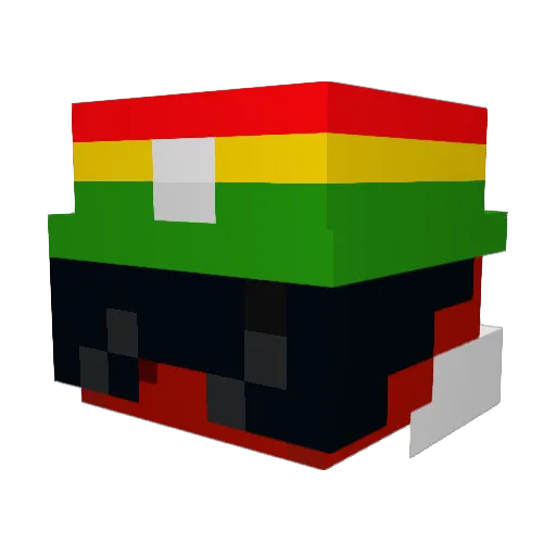 BeetleLover Minecraft avatar head, 3D render