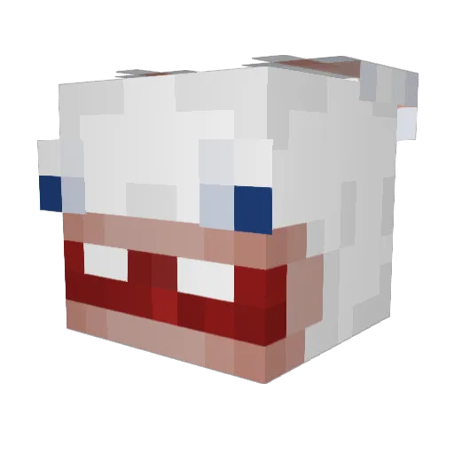 BeetlejuiCe2411 Minecraft avatar head, 3D render