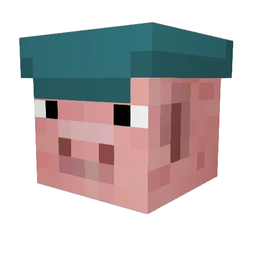 BeetrootButcher Minecraft avatar head, 3D render