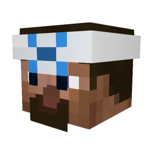 Beev999 Minecraft avatar head, 3D render