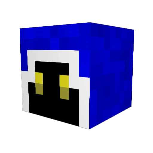 Beewizard382 Minecraft avatar head, 3D render