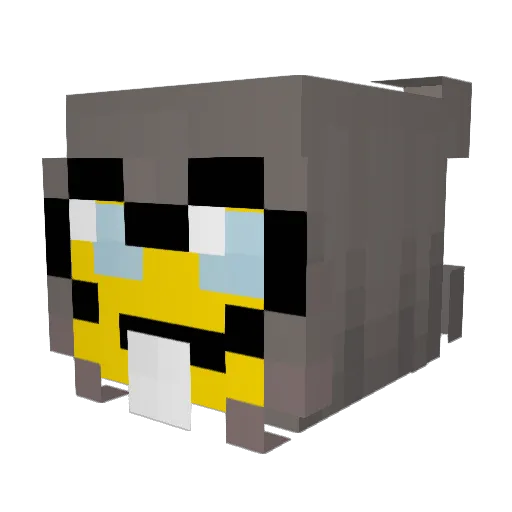 Beezte Minecraft avatar head, 3D render